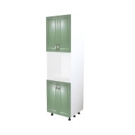 Soldat 60 cu 4 usi cu spatiu cuptor Zebra MDF verde drept Soldat 60 cu 4 usi cu spatiu cuptor Zebra MDF verde drept